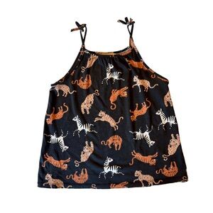 Kids Animal Print Sleeveless Top